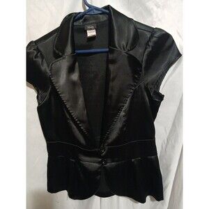 Vanity Womans Top Size M Black   Short Sleeve